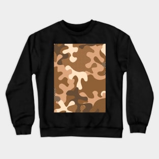 camouflage moro sand and brown Crewneck Sweatshirt